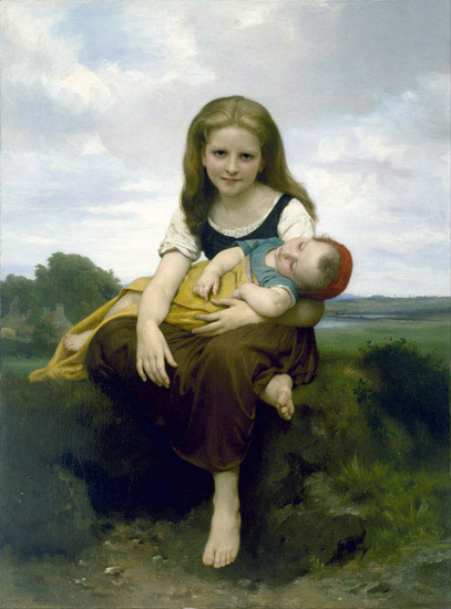 Kompatibel Portræt Jahrriesnge  til William Adolphe Bouguereau lpf11872 