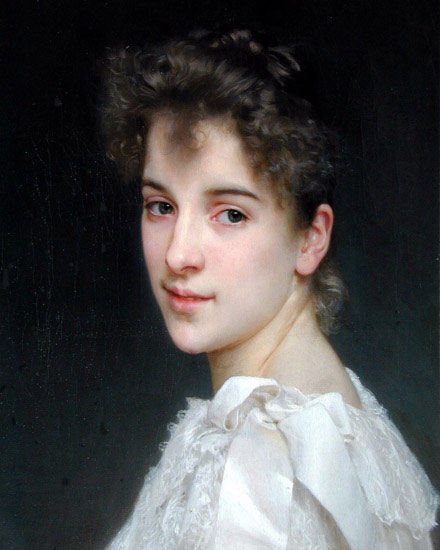 Kompatibel Portræt Jahrriesnge  til William Adolphe Bouguereau lpf11905 